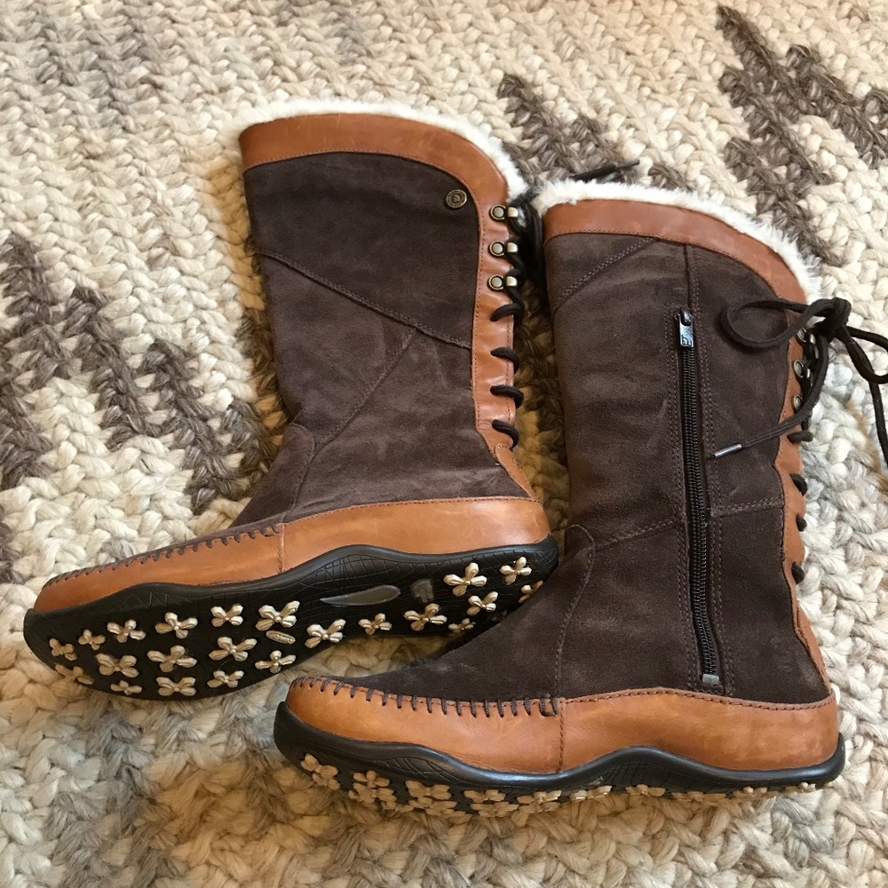 North Point Prima Loft Boots Lace Up 6.5